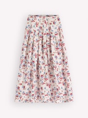 Boden Cream Valentina Linen Skirt - Image 1 of 1