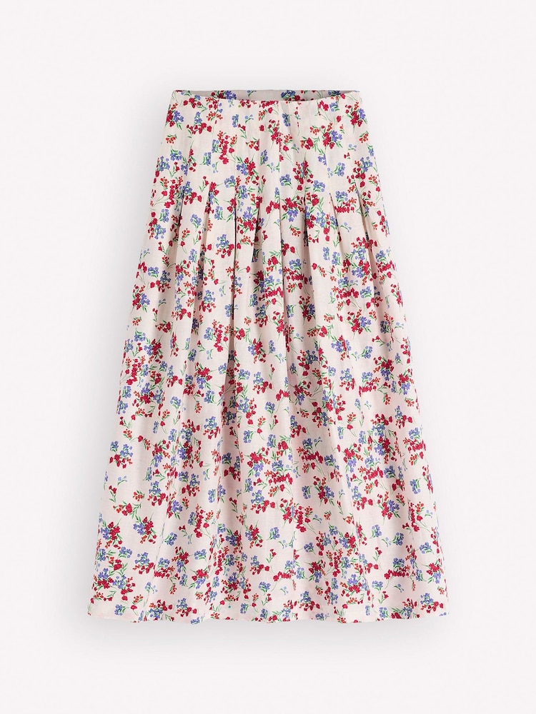 Boden Cream Valentina Linen Skirt - Image 7 of 7 Boden Cream Valentina Linen Skirt - Image 7 of 7