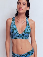 Boden Blue Mykonos Deep V Bikini Top - Image 4 of 6