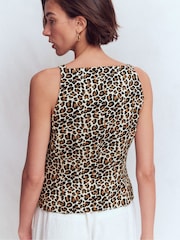 Boden Brown Square Neck Strap Waistcoat - Image 3 of 5