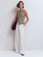 Boden Brown Square Neck Strap Waistcoat - Image 4 of 5