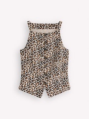 Boden Brown Square Neck Strap Waistcoat - Image 5 of 5