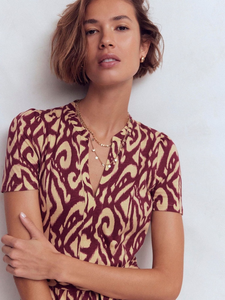 Boden Purple Naomi Jersey Midi Dress - Image 1 of 2