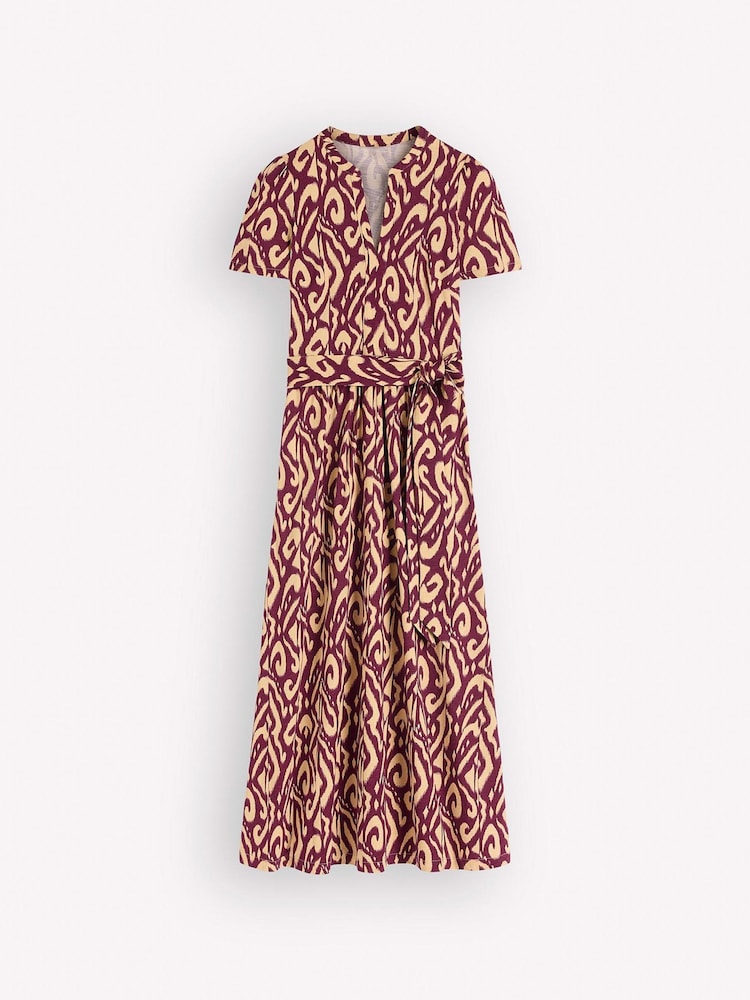 Boden Purple Naomi Jersey Midi Dress - Image 2 of 2