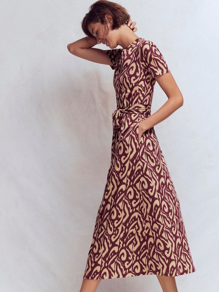 boden easy notch neck jersey dress Buy Purple Naomi Midi from Next USA showRoomNY