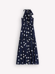 Boden Blue Roisin Tie Neck Maxi Dress - Image 6 of 6