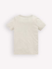 Boden Cream Short Sleeve Appliqué T-Shirt - Image 2 of 3