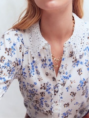 Boden Nessa 刺繍襟ブラウス - 画像 3 / 4