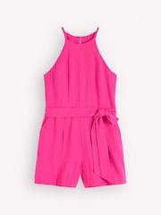 Boden Pink Rosa Double Cloth Playsuit - Image 5 of 5