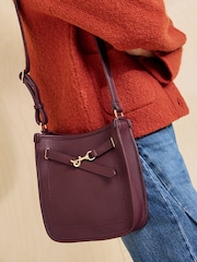 Friends Like These Burgundy Red Messenger Cross-Body Bag - Image 1 of 8