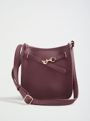 Friends Like These Burgundy Red Messenger Cross-Body Bag - Image 5 of 8