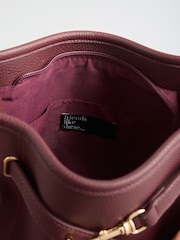 Friends Like These Burgundy Red Messenger Cross-Body Bag - Image 8 of 8