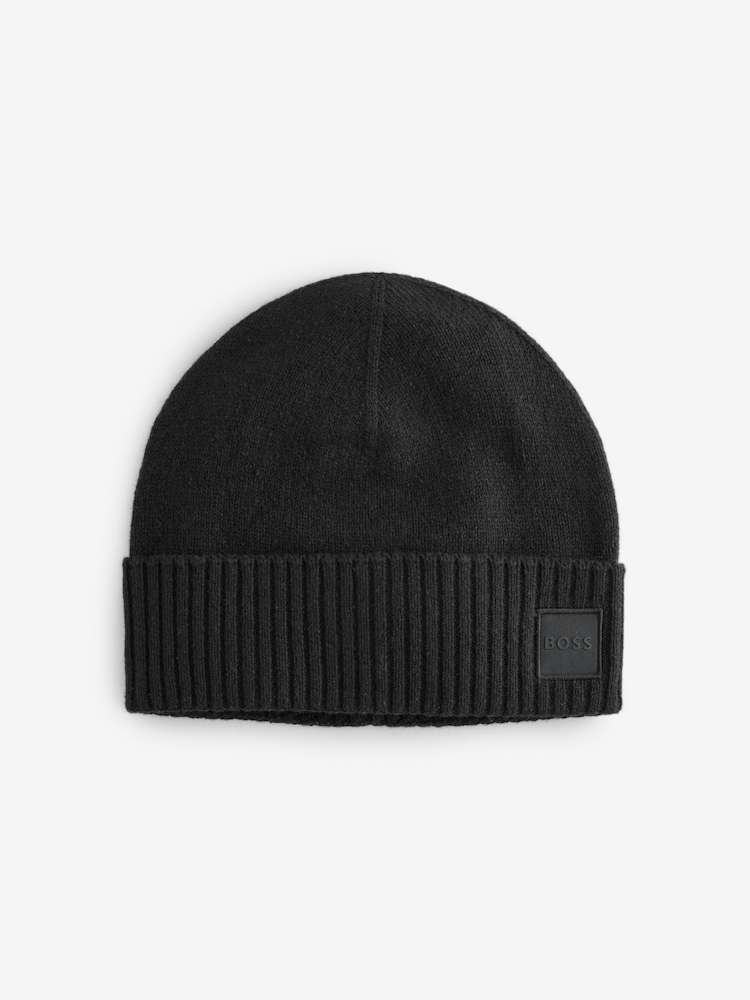 שחור - BOSS Akaio Beanie - תמונה 1 מתוך 1