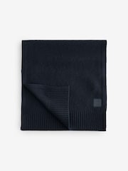 BOSS Blue Akaio Logo Tab Scarf - Image 1 of 1