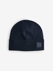 כחול  - BOSS Akaio Beanie - תמונה 1 מתוך 1