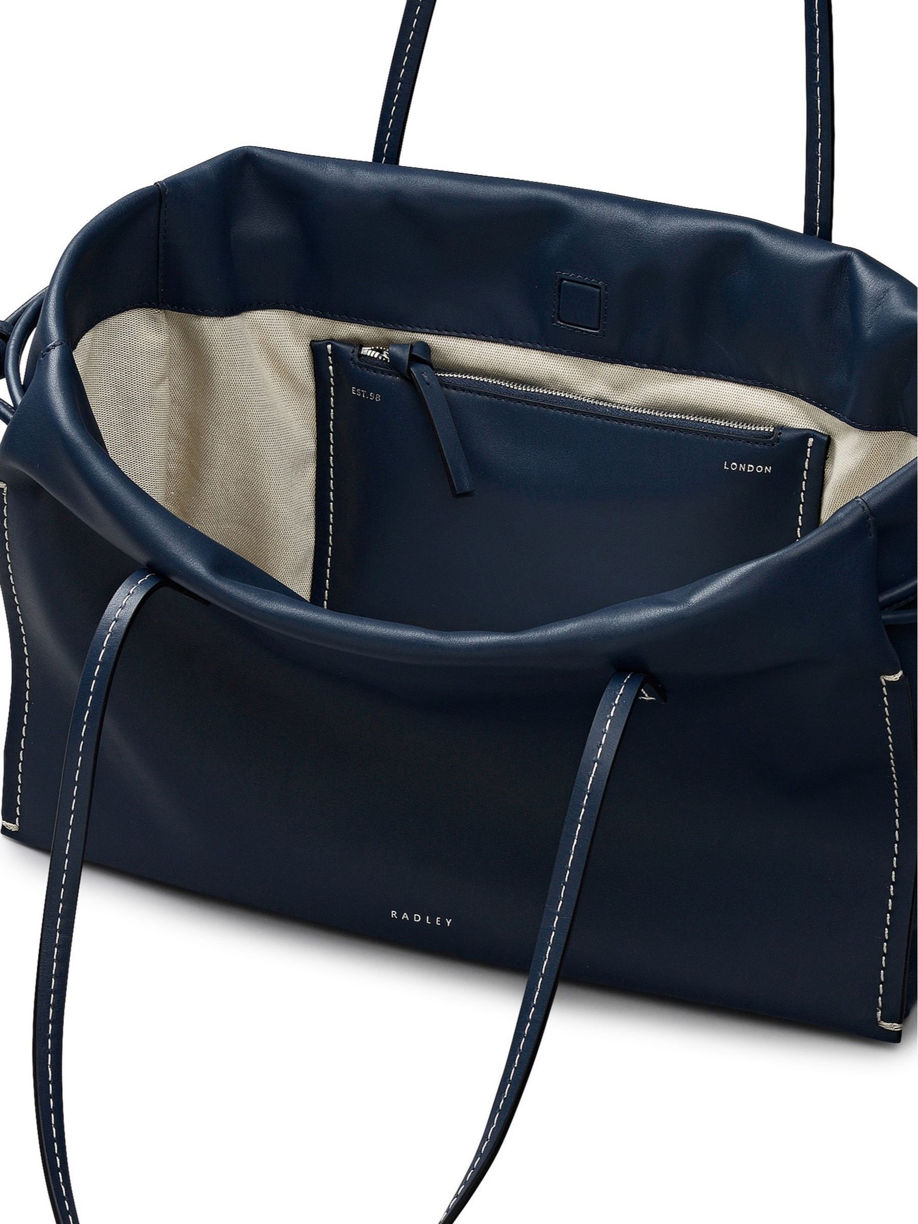 Buy Radley Navy Blue The Roxburgh Large Drawstring Shoulder Bag