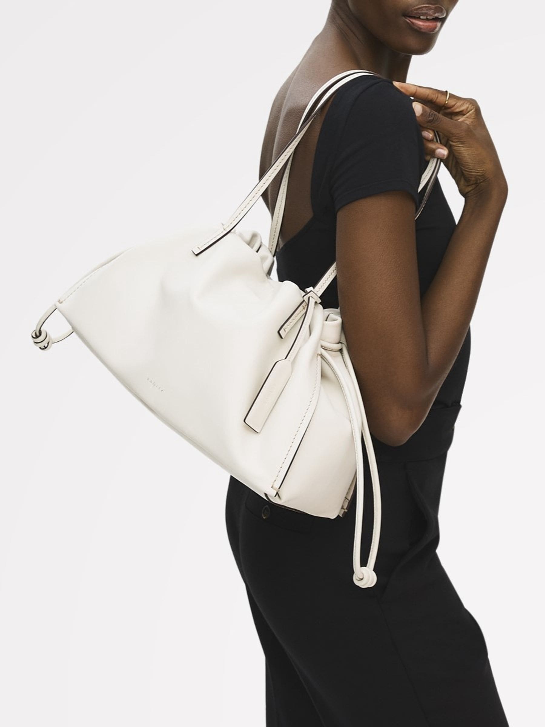 Buy Radley White The Roxburgh Large Drawstring Shoulder Bag from