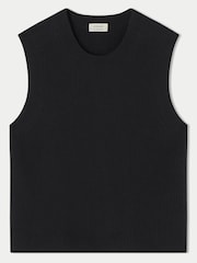 Jigsaw Black Cotton Blend Crew Tank - Image 6 of 6