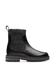 Clarks Black Kids Multi Fit Prague Boots - Image 1 of 7