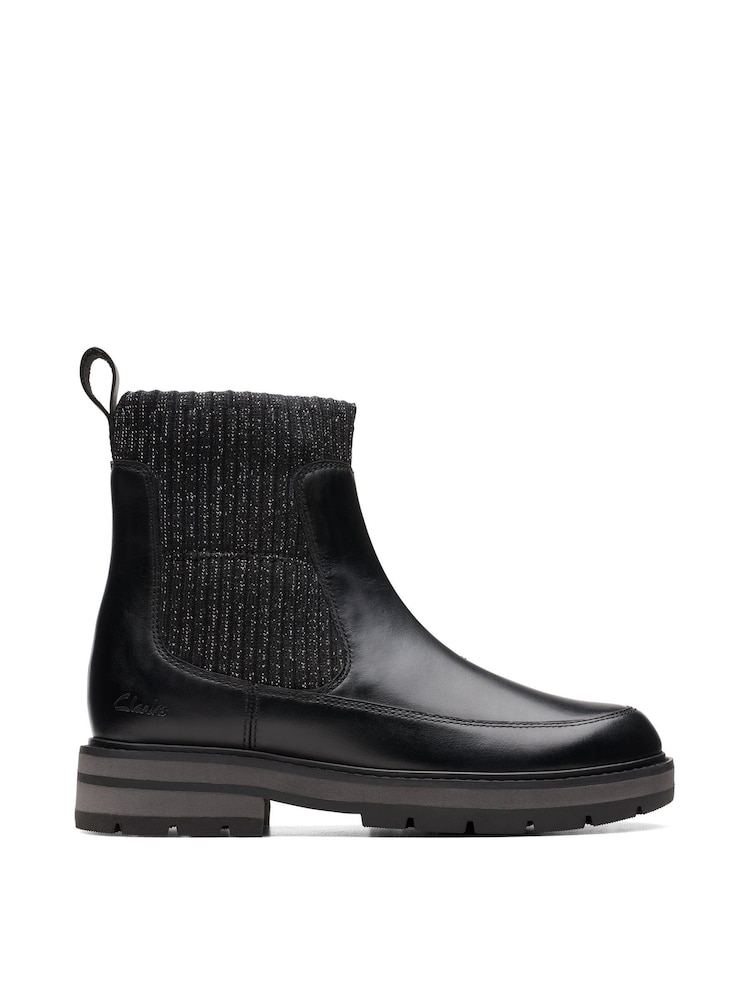 Clarks Black Kids Multi Fit Prague Boots - Image 1 of 7