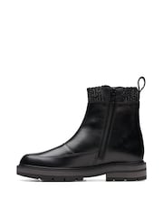 Clarks Black Kids Multi Fit Prague Boots - Image 2 of 7