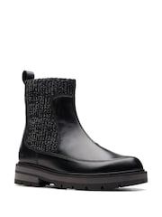 Clarks Black Kids Multi Fit Prague Boots - Image 3 of 7
