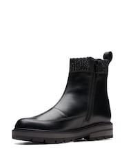 Clarks Black Kids Multi Fit Prague Boots - Image 4 of 7