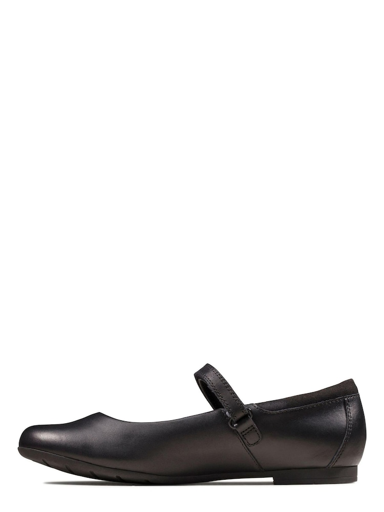 Clarks Black Multi Fit Leather Scala Dawn Shoes - Image 2 of 7 Clarks Black Multi Fit Leather Scala Dawn Shoes - Image 2 of 7
