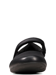 Clarks Black Multi Fit Leather Scala Dawn Shoes - Image 4 of 7