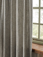 Natural Next Bobble Texture Pencil Pleat Lined Curtains - Image 3 of 5