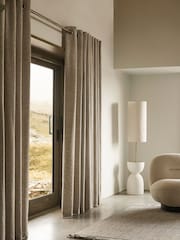 Cortinas de ilhós de textura aconchegante - Imagem 3 de 6
