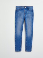 River Island Blue Girls Molly Mid Rise Skinny Jeans - Image 1 of 4