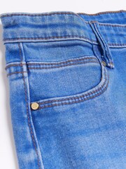 River Island Blue Girls Molly Mid Rise Skinny Jeans - Image 4 of 4
