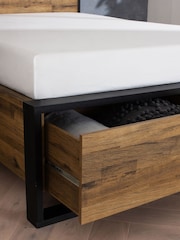 Bronx Oak Effect Axel Wooden Drawer Storage Bed Frame - Image 6 of 7
