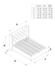 Wool Blend Natural Stone Grayson Upholstered Ottoman Storage Bed Frame - Image 4 of 10