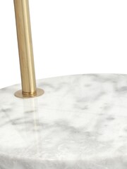 Pacific Gold Feliciani Brushed Metal And Marble Floor Lamp - Image 4 of 4