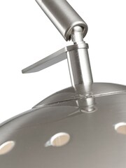 Pacific Silver Feliciani Brushed Metal And Marble Floor Lamp - Image 4 of 4