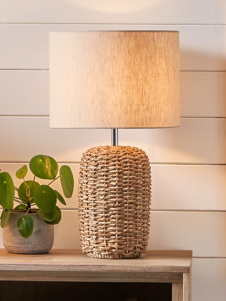 Pacific Natural Acer Woven Tall Table Lamp - Image 1 of 4