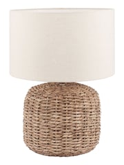Pacific Natural Acer Woven Small Table Lamp - Image 2 of 4