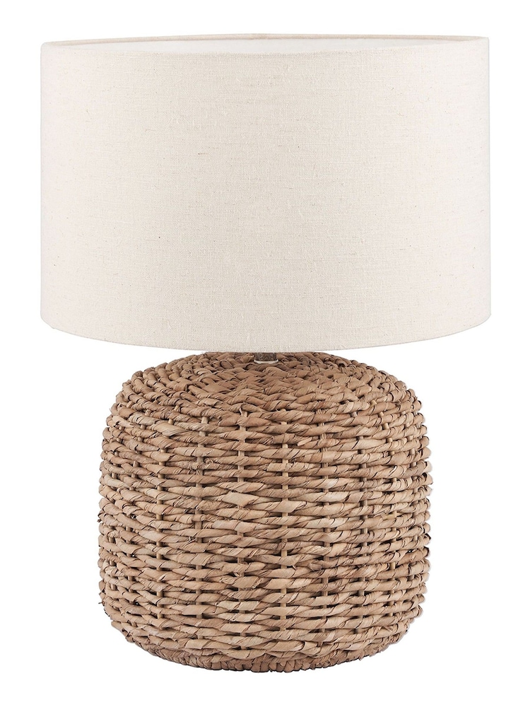 Pacific Natural Acer Woven Small Table Lamp - Image 2 of 4