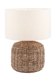 Pacific Natural Acer Woven Small Table Lamp - Image 3 of 4
