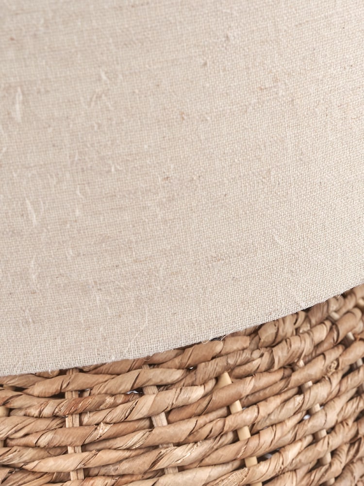 Pacific Natural Acer Woven Small Table Lamp - Image 4 of 4