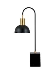 Pacific Matt Black Mayfair Domed Task Table Lamp - Image 2 of 4