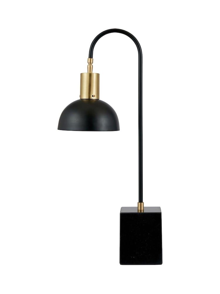 Pacific Matt Black Mayfair Domed Task Table Lamp - Image 2 of 4