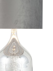 Pacific Silver Stellar Mercurial Glass Dual Light Table Lamp - Image 4 of 4
