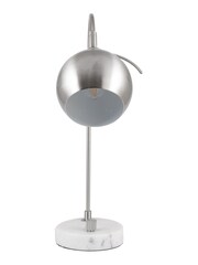 Pacific Silver Feliciani Brushed Metal And Marble Task Lamp - Image 2 of 4