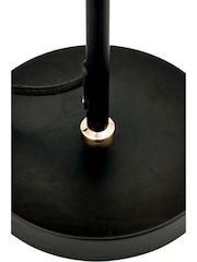 Pacific Black Blair Smoke Glass Ball And Metal Table Lamp - Image 4 of 4