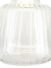 Pacific Clear Porto Optic Glass Tapered Ceiling Light Pendant - Image 3 of 4