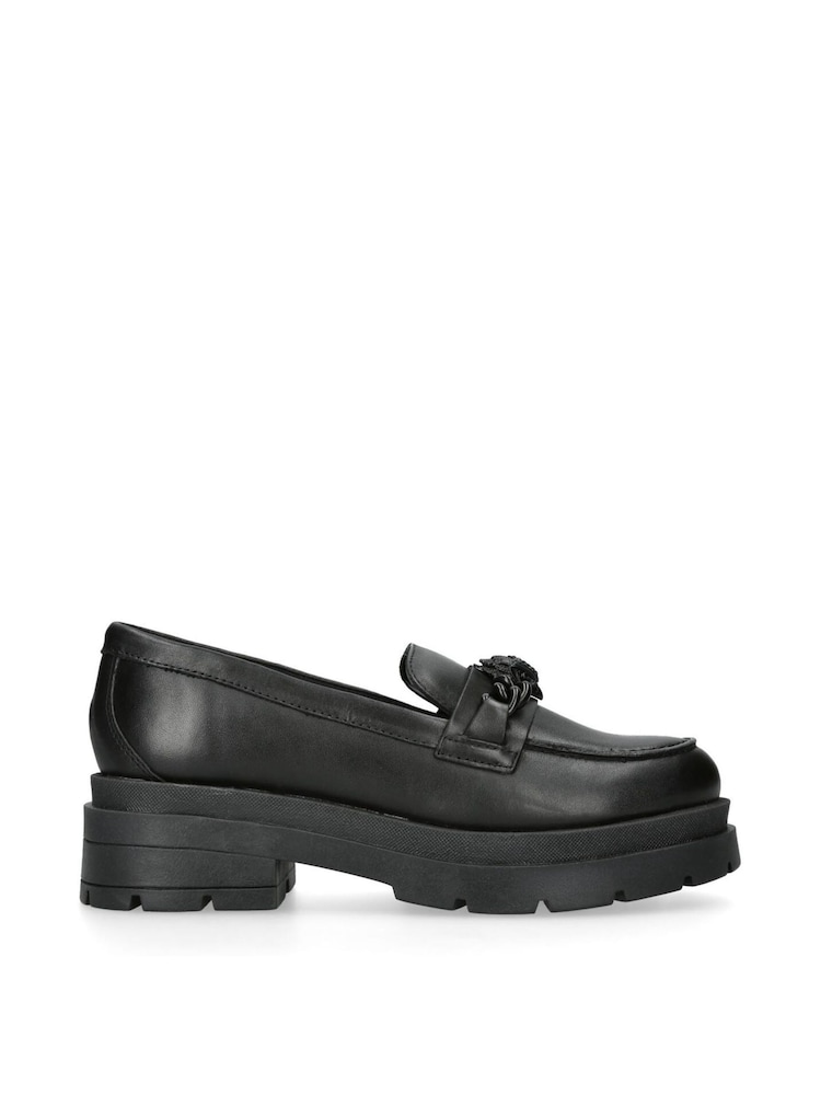 Kurt Geiger London Chelsea Chunky Black Loafers - Image 1 of 5
