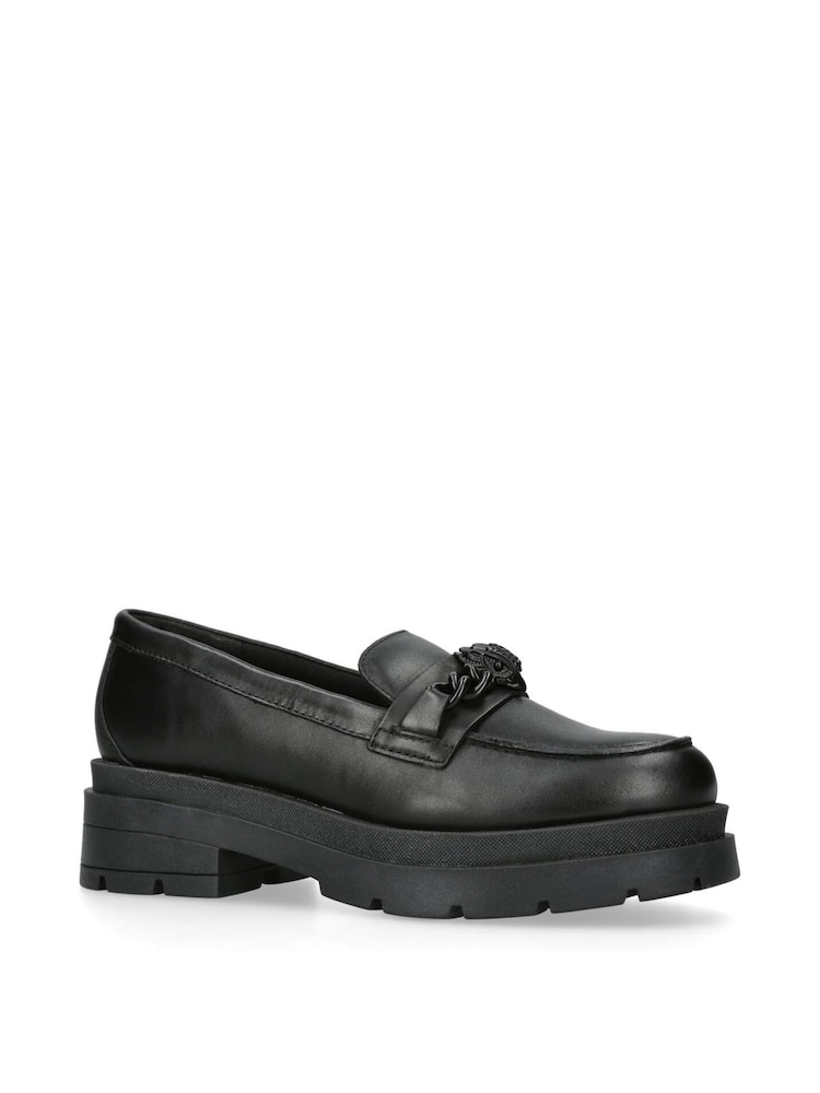Kurt Geiger London Chelsea Chunky Black Loafers - Image 2 of 5